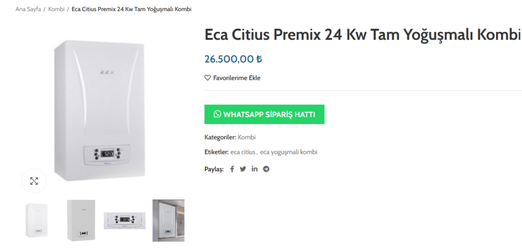 ECA Kombi Fiyatları 24.000'lik E.C.A. kombi ne kadar? 2 ECA Kombi Modelleri ve Fiyatları